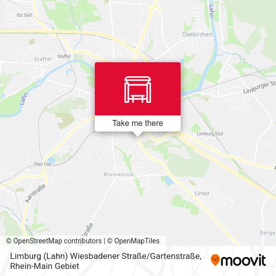Limburg (Lahn) Wiesbadener Straße / Gartenstraße map