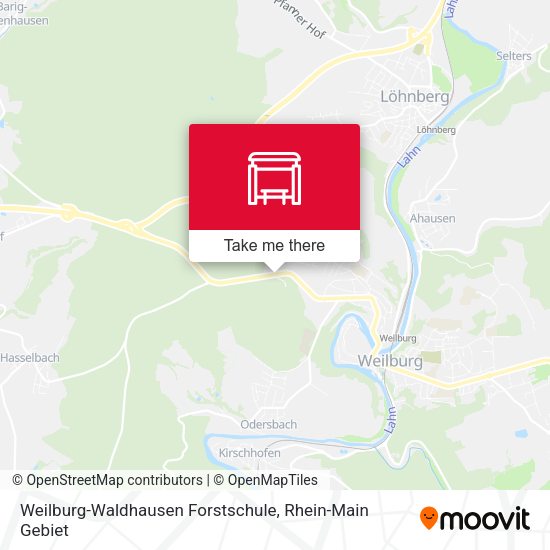Weilburg-Waldhausen Forstschule map