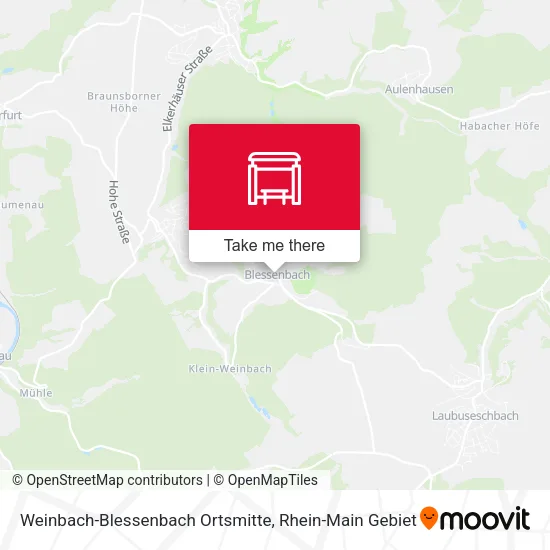 Карта Weinbach-Blessenbach Ortsmitte