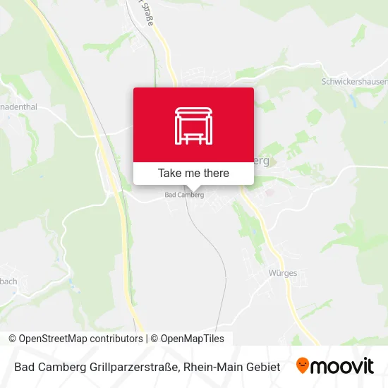 Карта Bad Camberg Grillparzerstraße