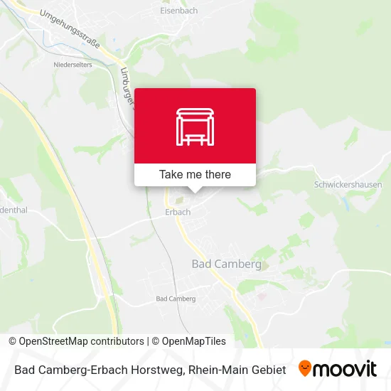 Карта Bad Camberg-Erbach Horstweg