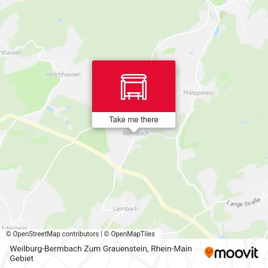 Карта Weilburg-Bermbach Zum Grauenstein