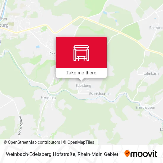 Карта Weinbach-Edelsberg Hofstraße