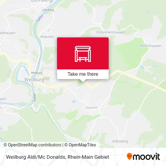Карта Weilburg Aldi/Mc Donalds