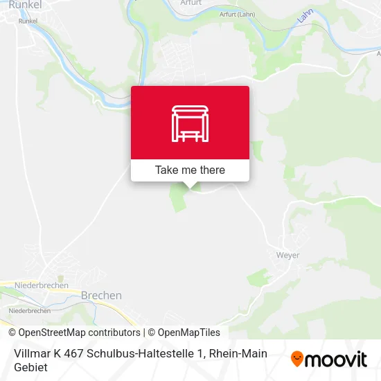 Карта Villmar K 467 Schulbus-Haltestelle 1