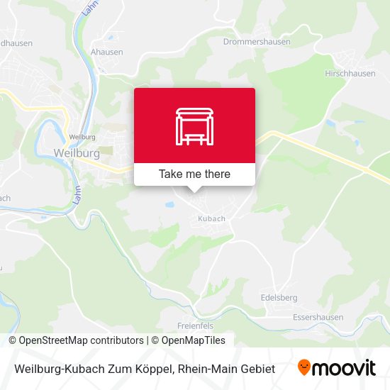 Weilburg-Kubach Zum Köppel map