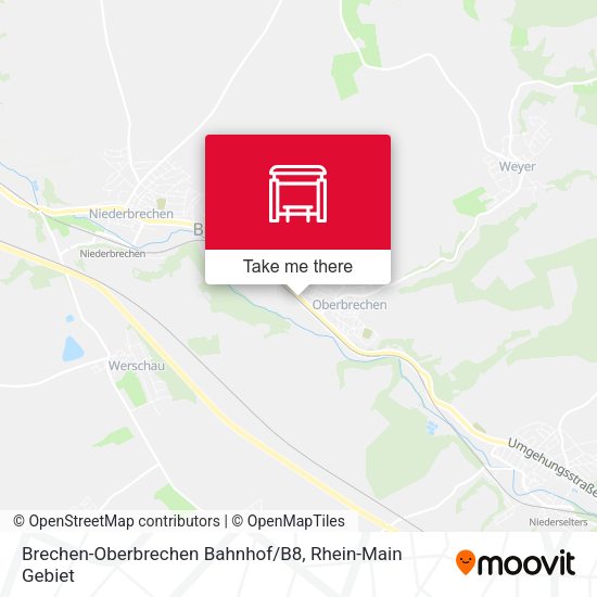 Brechen-Oberbrechen Bahnhof/B8 map