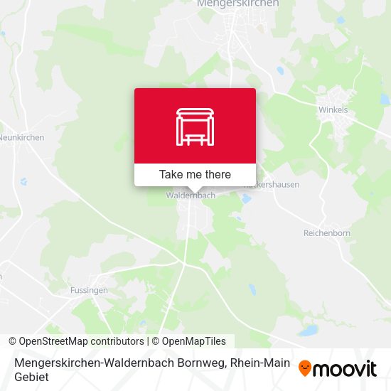 Mengerskirchen-Waldernbach Bornweg map