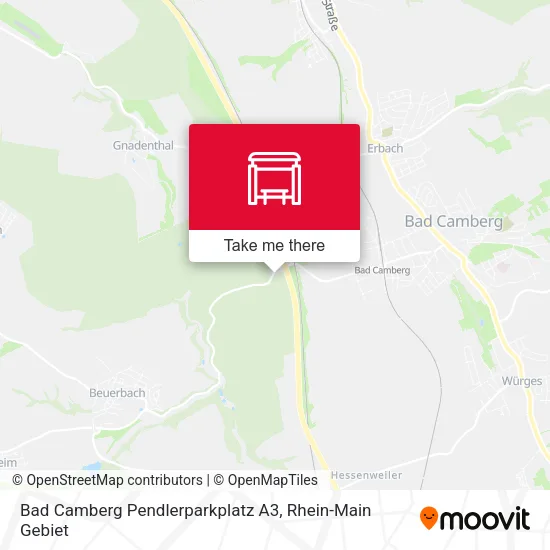 Карта Bad Camberg Pendlerparkplatz A3