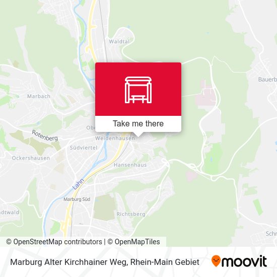 Marburg Alter Kirchhainer Weg map