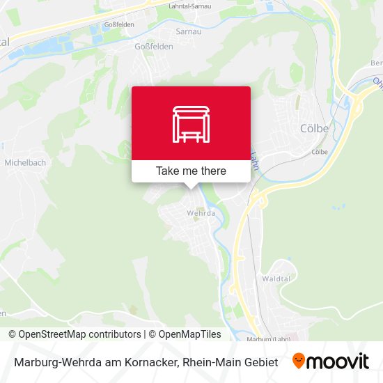 Marburg-Wehrda am Kornacker map