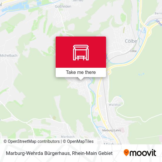 Marburg-Wehrda Bürgerhaus map