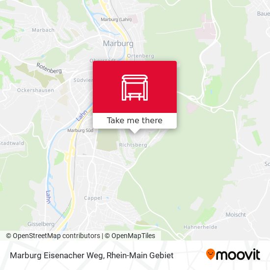 Marburg Eisenacher Weg map