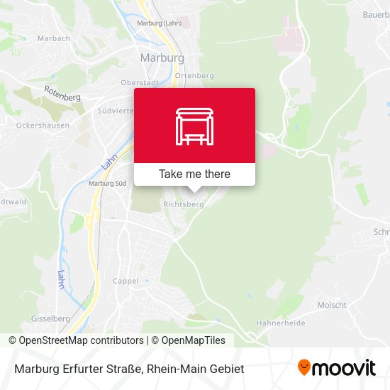 Marburg Erfurter Straße map