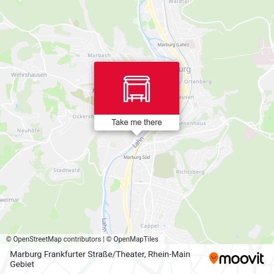Marburg Frankfurter Straße / Theater map
