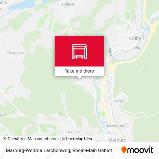 Marburg-Wehrda Lärchenweg map