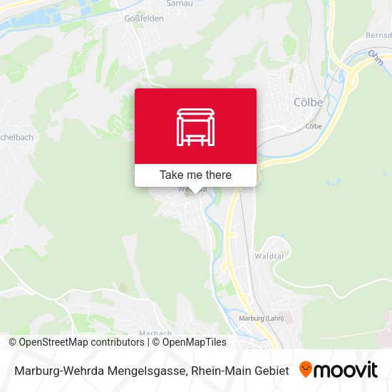 Marburg-Wehrda Mengelsgasse map