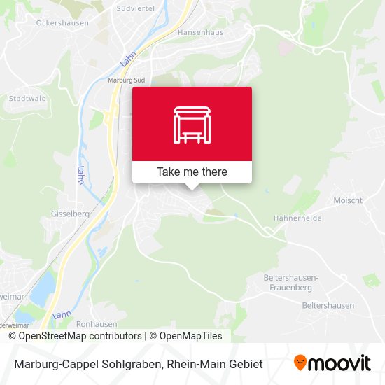Marburg-Cappel Sohlgraben map