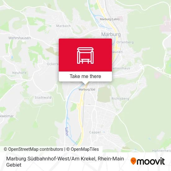 Карта Marburg Südbahnhof-West / Am Krekel