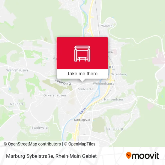 Карта Marburg Sybelstraße