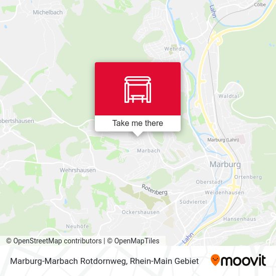 Marburg-Marbach Rotdornweg map