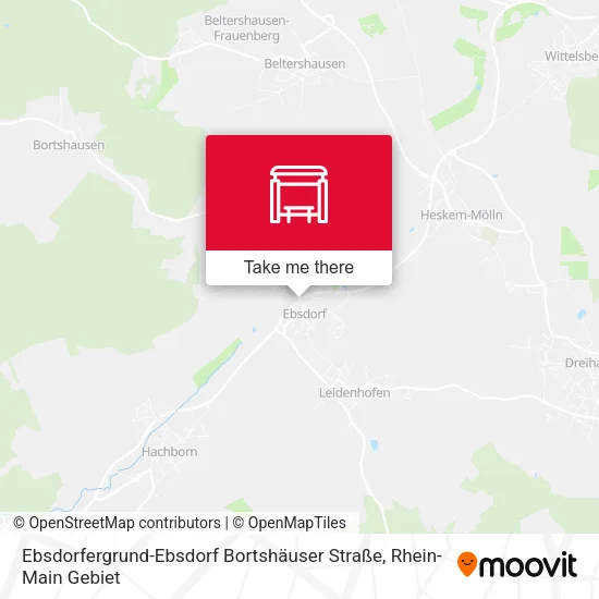 Карта Ebsdorfergrund-Ebsdorf Bortshäuser Straße
