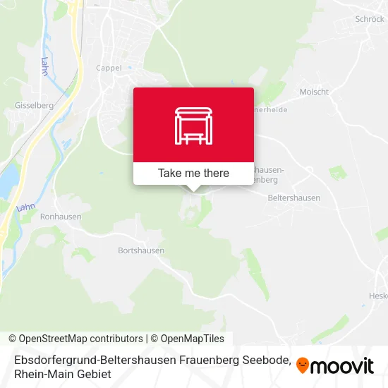 Карта Ebsdorfergrund-Beltershausen Frauenberg Seebode