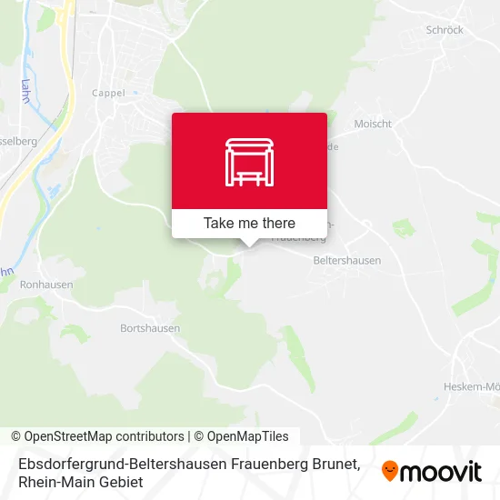 Карта Ebsdorfergrund-Beltershausen Frauenberg Brunet