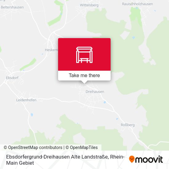 Ebsdorfergrund-Dreihausen Alte Landstraße map