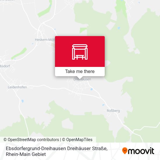 Ebsdorfergrund-Dreihausen Dreihäuser Straße map