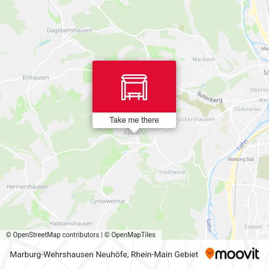 Marburg-Wehrshausen Neuhöfe map