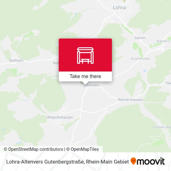 Lohra-Altenvers Gutenbergstraße map