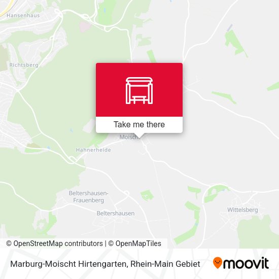 Marburg-Moischt Hirtengarten map