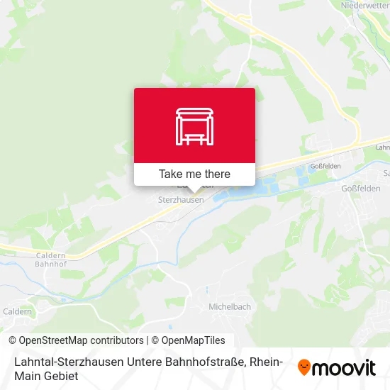 Карта Lahntal-Sterzhausen Untere Bahnhofstraße