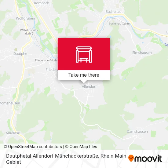 Карта Dautphetal-Allendorf Münchackerstraße