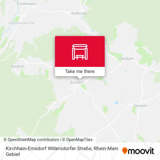 Карта Kirchhain-Emsdorf Willersdorfer Straße