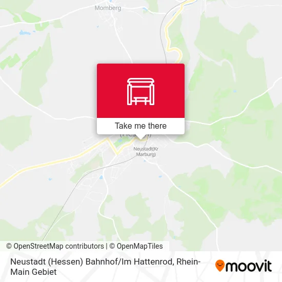 Карта Neustadt (Hessen) Bahnhof / Im Hattenrod