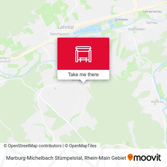 Marburg-Michelbach Stümpelstal map