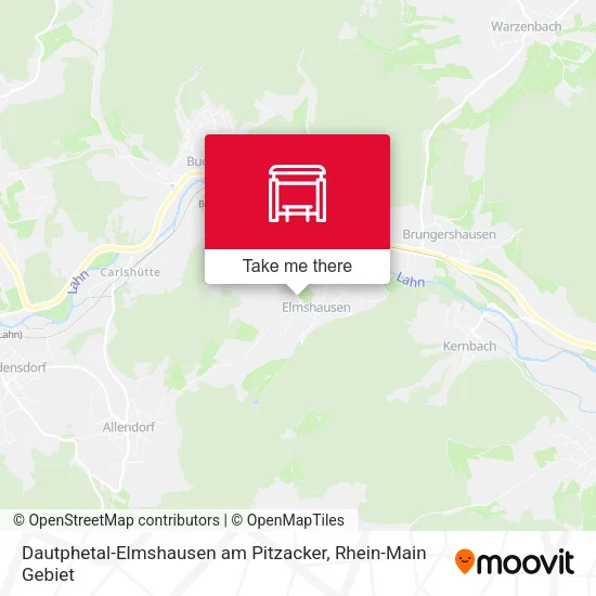 Dautphetal-Elmshausen am Pitzacker map
