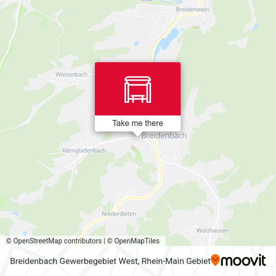 Breidenbach Gewerbegebiet West map