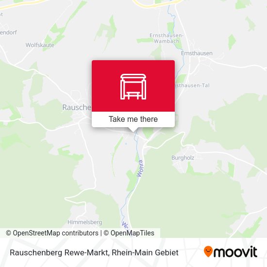 Карта Rauschenberg Rewe-Markt