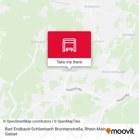 Карта Bad Endbach-Schlierbach Brunnenstraße