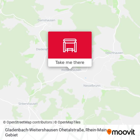 Gladenbach-Weitershausen Ohetalstraße map