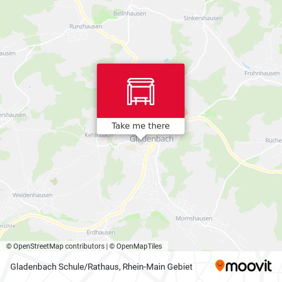 Gladenbach Schule/Rathaus map