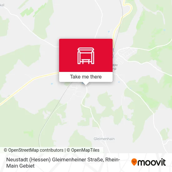 Карта Neustadt (Hessen) Gleimenheiner Straße