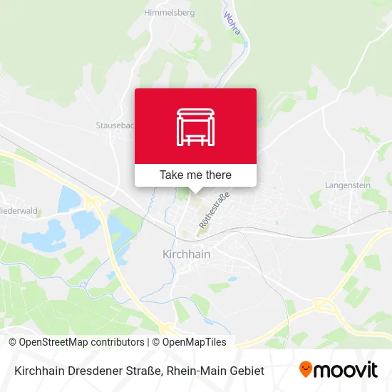 Карта Kirchhain Dresdener Straße