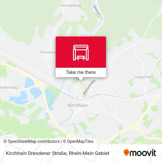 Карта Kirchhain Dresdener Straße