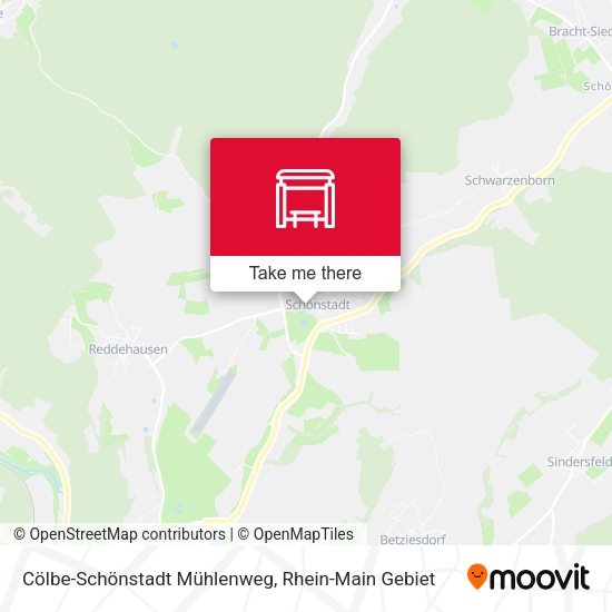 Cölbe-Schönstadt Mühlenweg map
