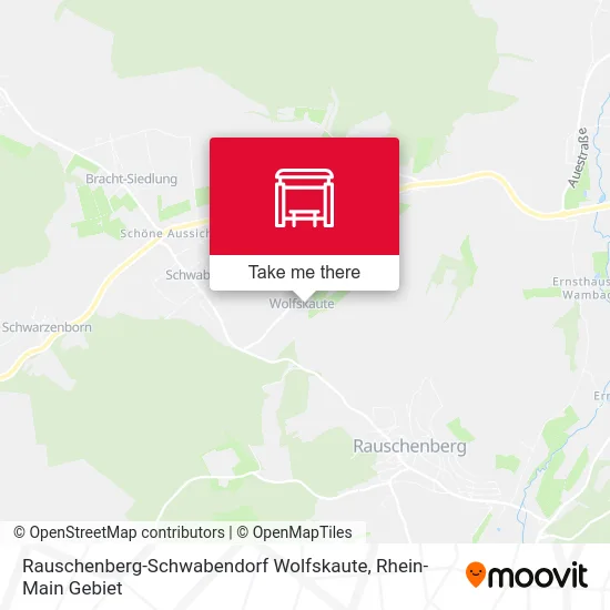 Rauschenberg-Schwabendorf Wolfskaute map