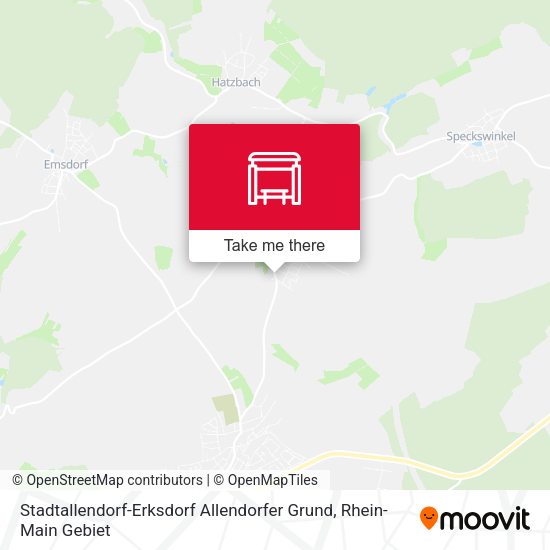 Stadtallendorf-Erksdorf Allendorfer Grund map